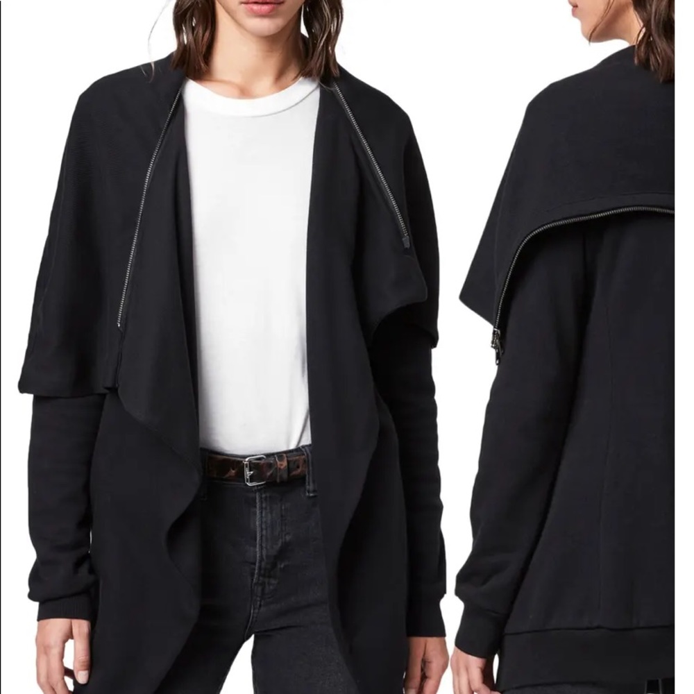 All Saints Dahlia Sweatshirt Cardigan